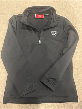 Rossignol Kids Black 1/4 Zip Sweatshirt